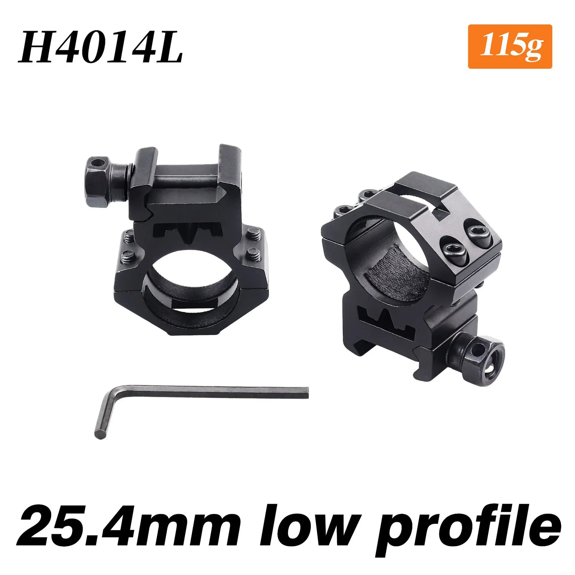 Soporte de anillo de alcance de 25,4/30mm, riel de 21mm, pistola de juguete, mira telescópica óptica, linterna, adaptador de montaje de mira láser, 2 uds.