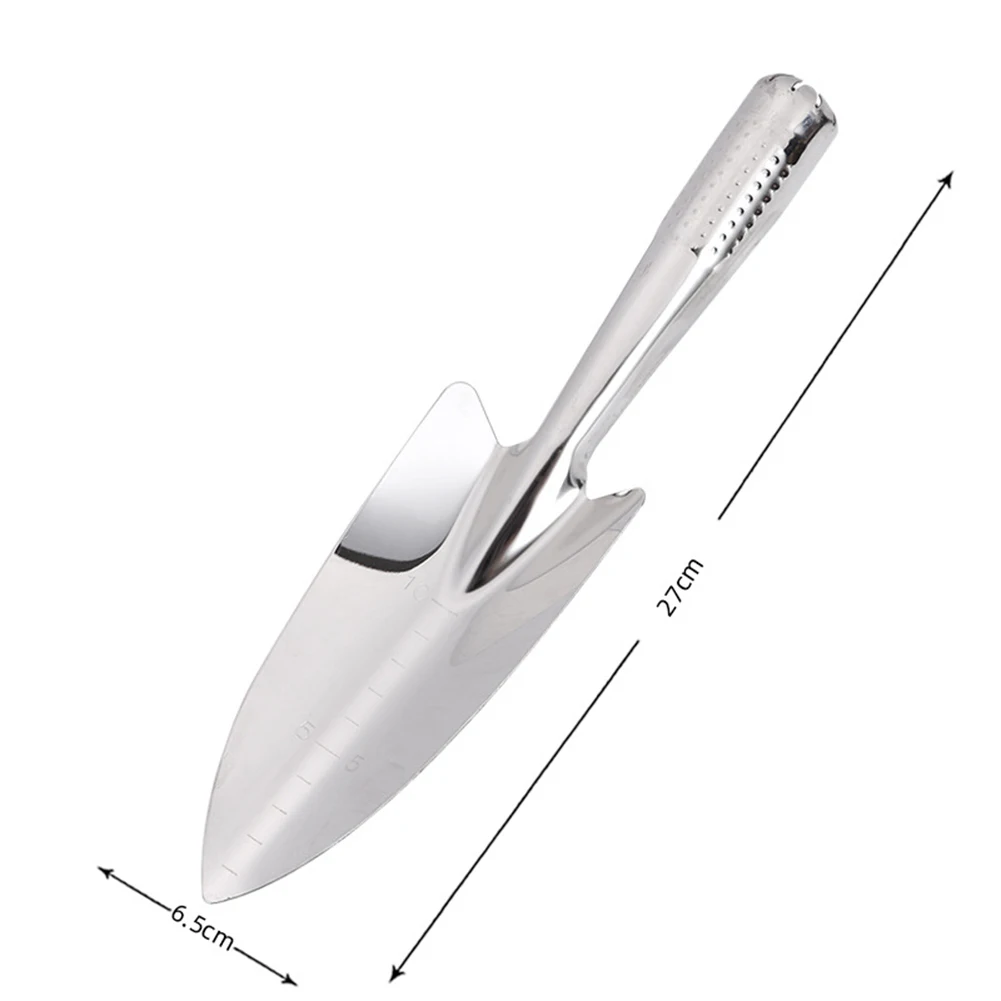 Small Garden Shovel Stainless Steel for Planting Transplanting Digging Weeding Lightweight Compact Rust Resistant for spade