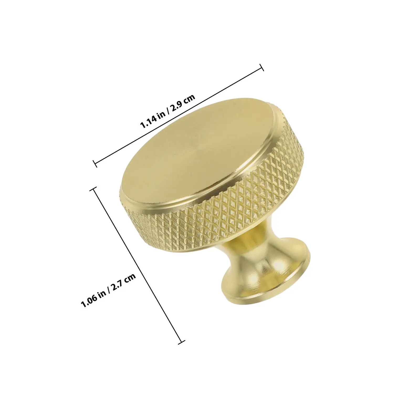 Round Aluminum Alloy Cabinet Knob Minimalist Design Ergonomic Drawer Pulls for Kitchen Dresser Closet Furniture Hardware