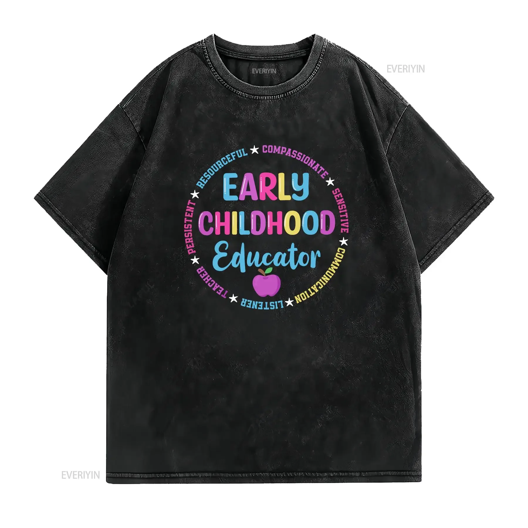 Early Childhood Educator T Shirt Thoughtful Teacher Preschool Appreciation Special Ed vintage Washed graphic designer clothes