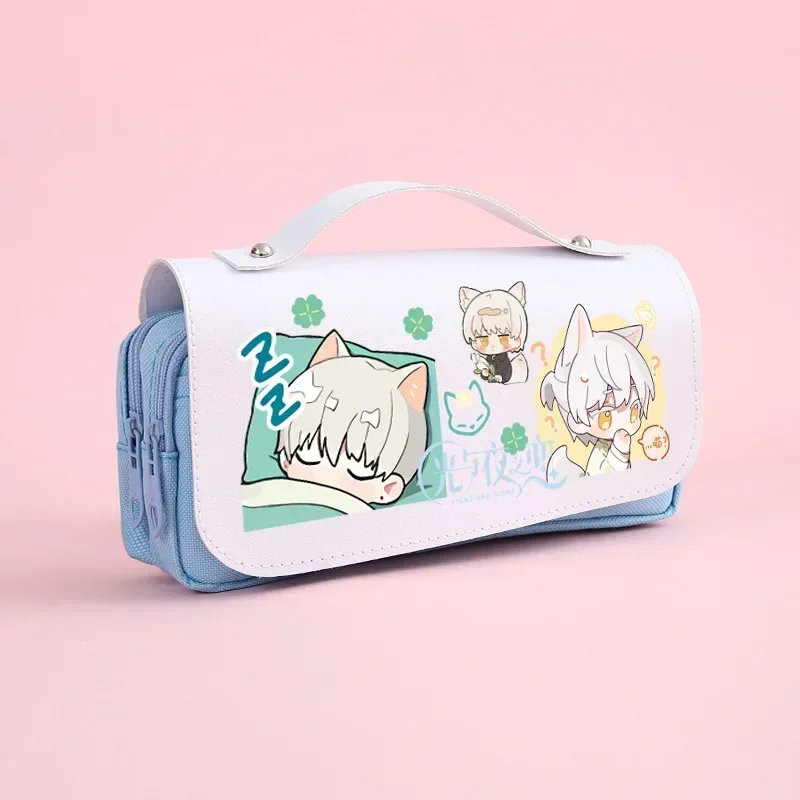 Anime Light and Night Evan Pencil Case Cosplay Pencil Bag Pen Bag Back To School Supplies Pencil Pouch regali di natale