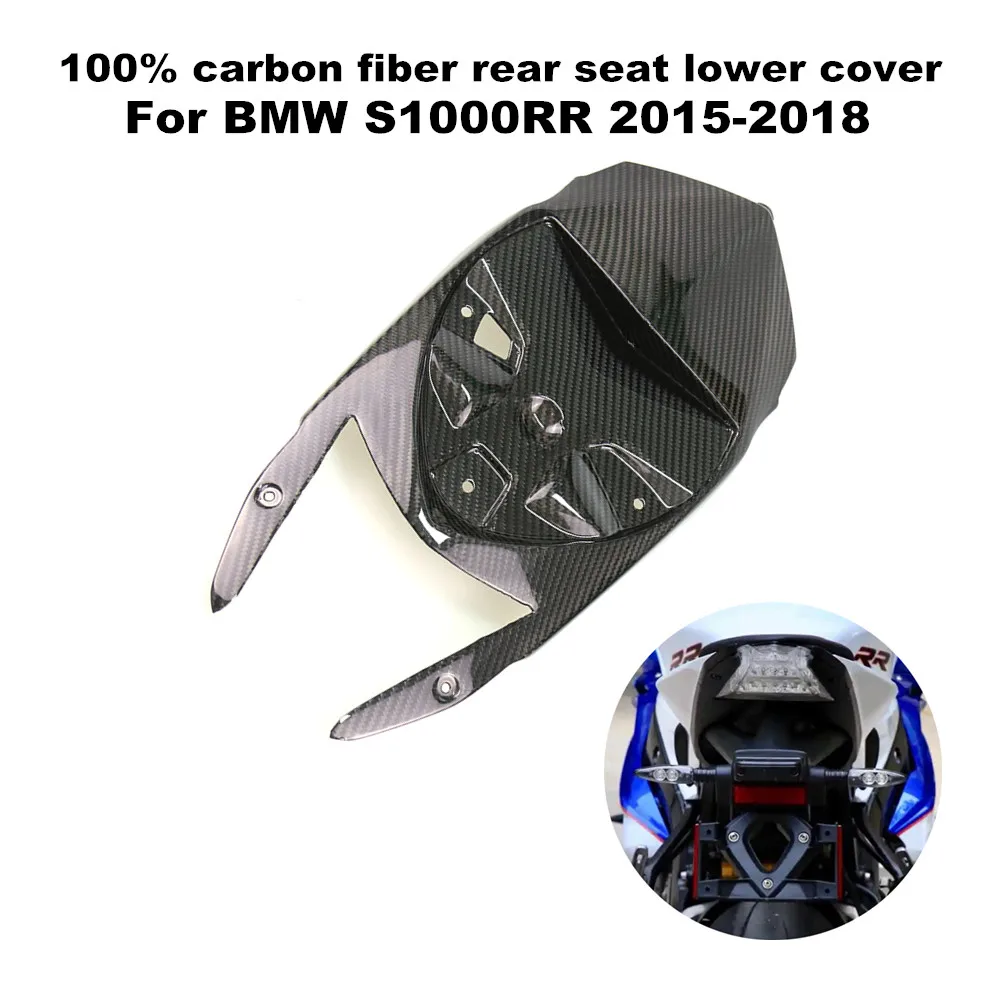 

Suitable for BMW S1000RR S1000 RR 2015 2016 2017 2018 Motorcycle 100% 3K Carbon Fiber Rear Seat Lower Cover