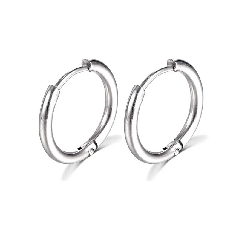 1 Paar kleine Creolen aus 316L-Edelstahl für Damen und Herren, Knorpel-Tragus-Conch-Vorwärts-Helix-Ohrpiercing-Schmuck