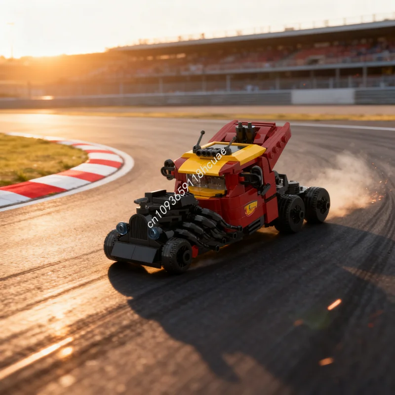 

413 шт. MOC горячий обод грузовика Автоматная модель Строительные блоки Архитектура Рождественские подарки Сборка DIY идея игрушка Образовательный кирпич Дети