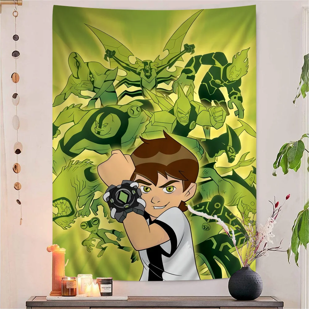 

Cartoon B-Ben 10 DIY Wall Tapestry Hanging Tarot Hippie Wall Rugs Dorm Home Decor