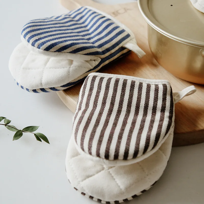 1PC Heat‑Resistant Oven Gloves Anti‑Scald Microwave Potholder High Temperature Kitchen Baking Heat‑Insulating Cooking Gloves