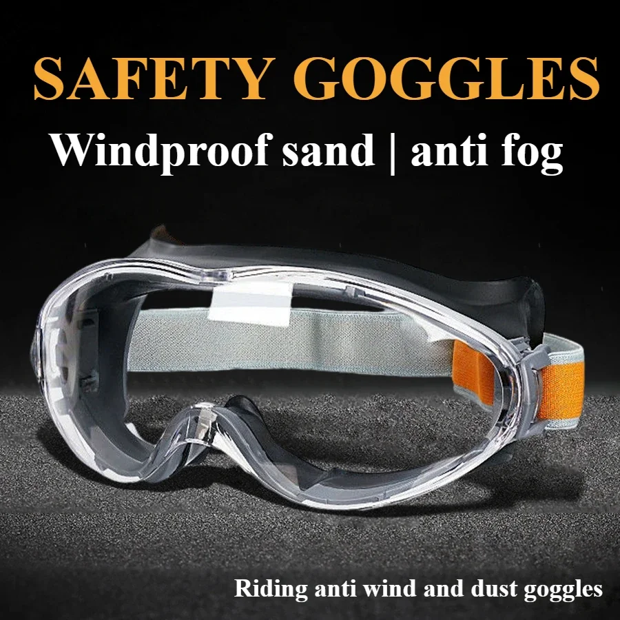 Waterproof Riding Goggles, Protective Glasses, Anti Fog Design, Windproof and Dustproof Glasses, Splash Proof and Welding
