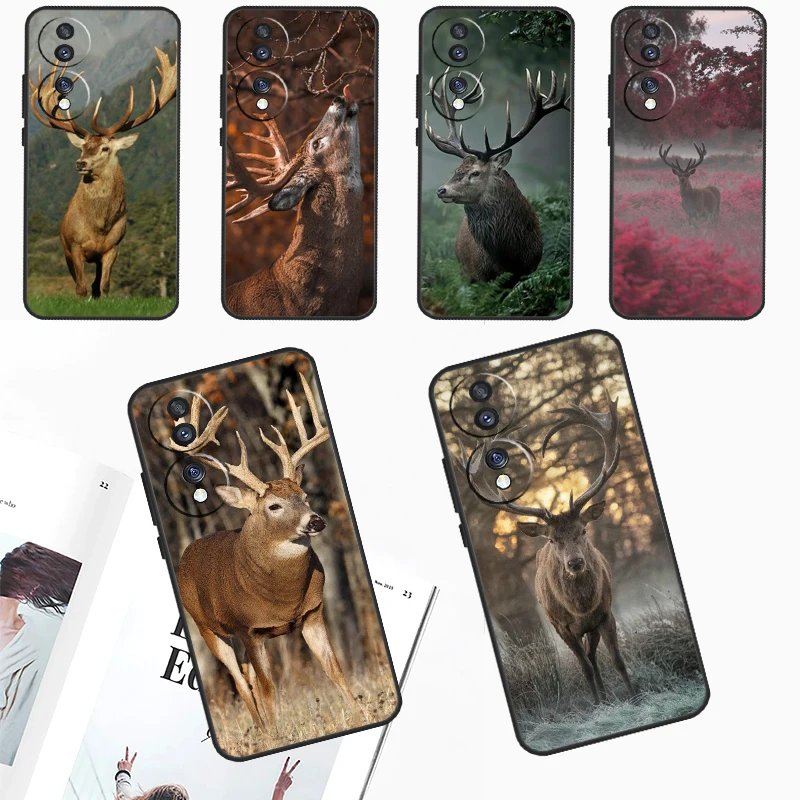 STUNNING DEER Animal Case For Huawei Nova Y91 Y90 Y70 Y61 Y60 5T 11i 8i 3i P20 P40 P30 Lite 9 10 SE 11 Pro Cover