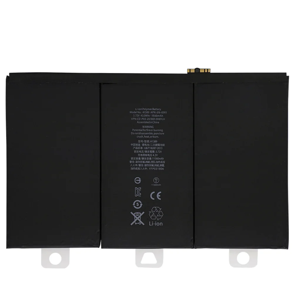 100% Genuine 11560mAh A1389 A1403 A1416 A1430 A1458 A1459 For iPad 3 4 iPad3 iPad4 3RD Tablet High Quality Batteries With Tools