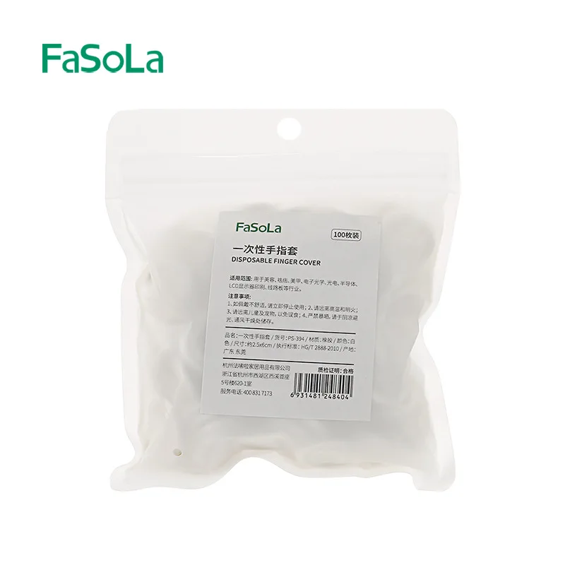 Baru 100 buah/lot penutup jari karet alami sekali pakai tahan air perlindungan jari pengawet tidak lengket penutup jari