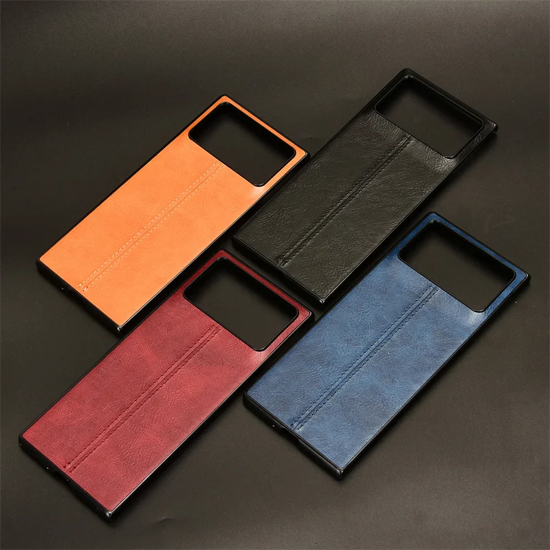 For Xiaomi Mix Fold 3 Case Suture Soft Edge PU Leather Hard Phone Cover For Xiaomi Mix Fold 3 Case