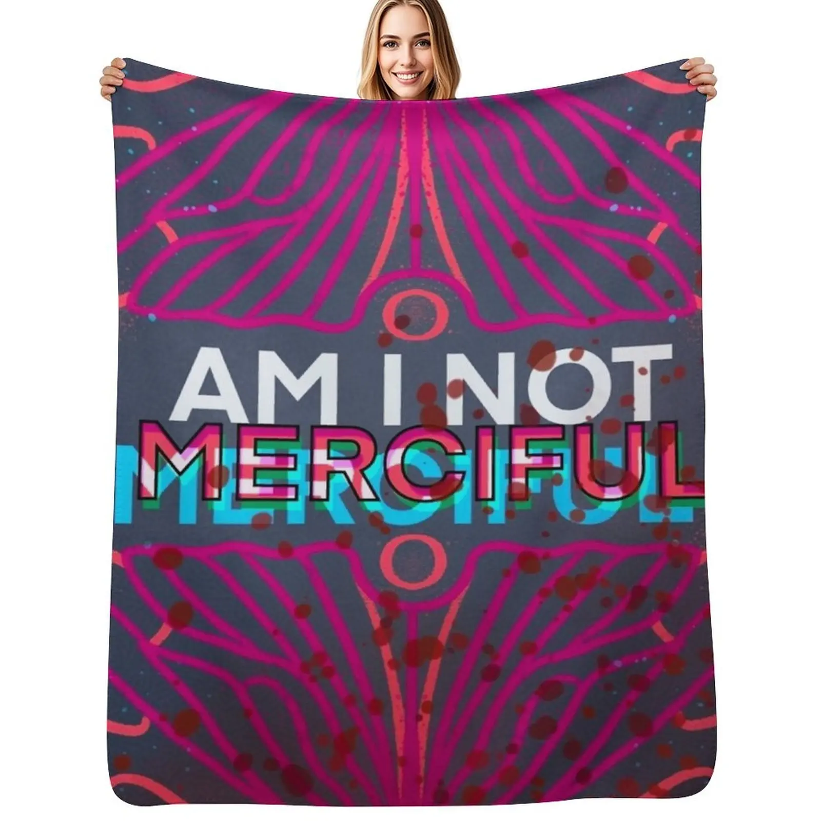 

Am I Not Merciful - Illuminae Inspired Throw Blanket Moving Luxury Throw Bed blankets ands Blankets