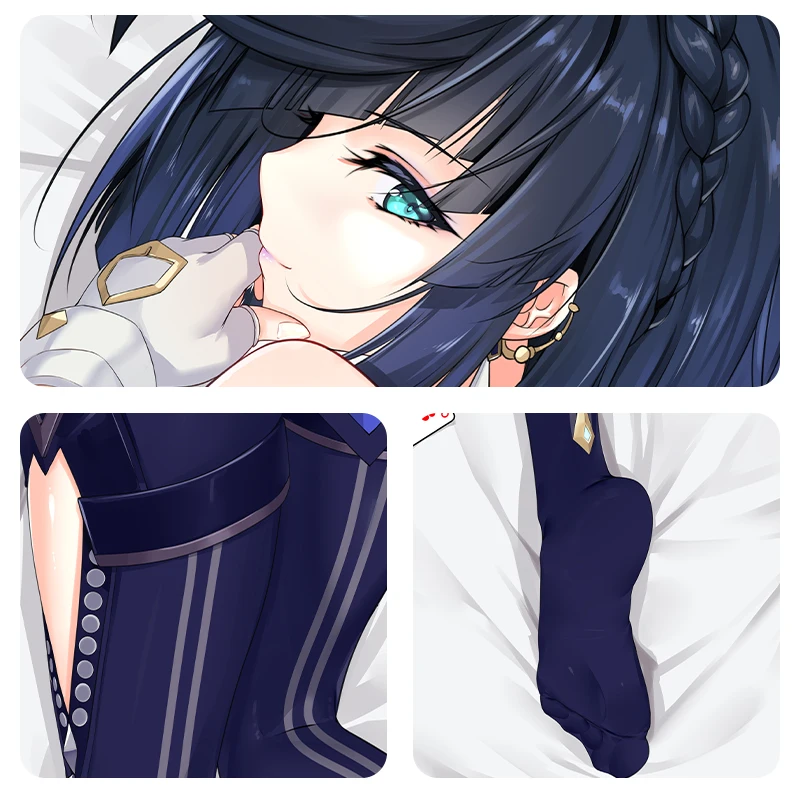 غطاء وسادة جينشين يلان تأثير داكيماكورا ، غطاء وسادة جسم فتاة مثير