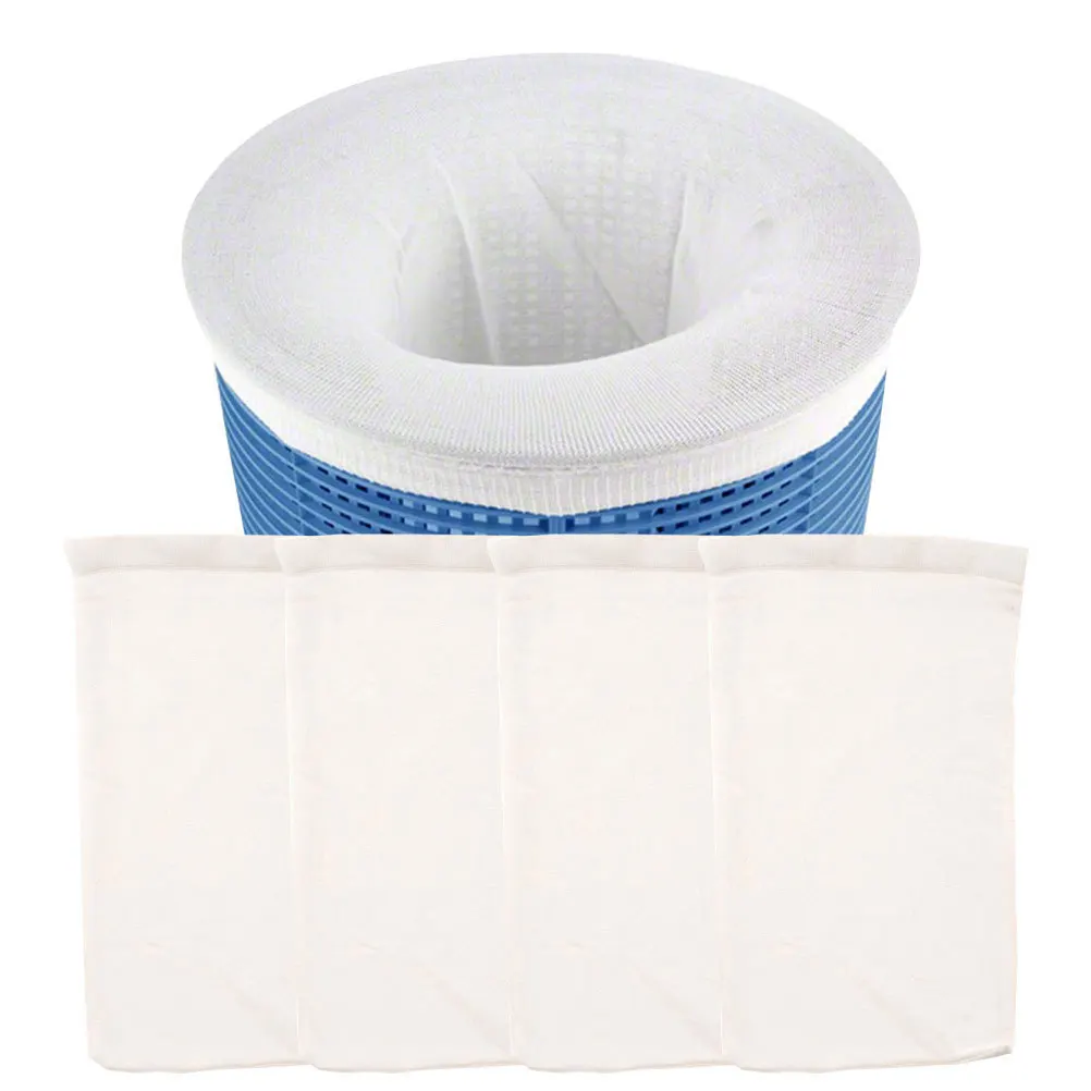 

16Pcs Premium Swimming Pool Filter Basket Set Blue Durable Safe Prevents Hair Residue Garbage Practical Design