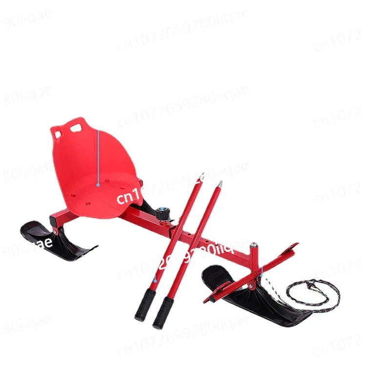 Snow and Ice Vehicle Thrust Car Skate Car Pull Rope Retractable Ski Car