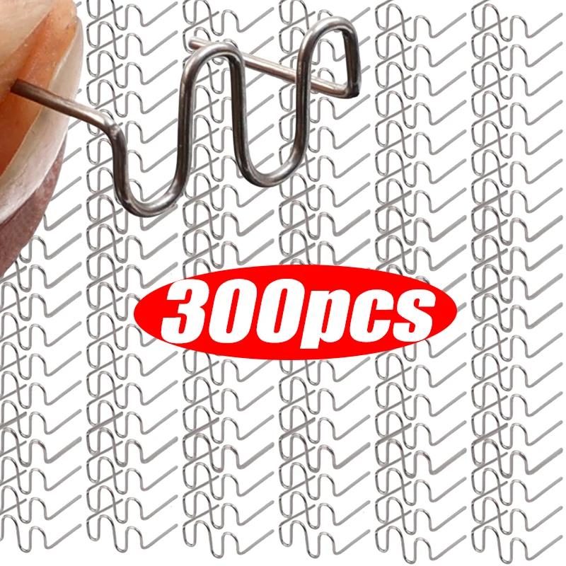 

100-300pcs 0.8mm Car Stainless Steel Staples Welding Rods Hot Staple Repair Machine Auto Bumper Repair Wave Welding Hot Stapler