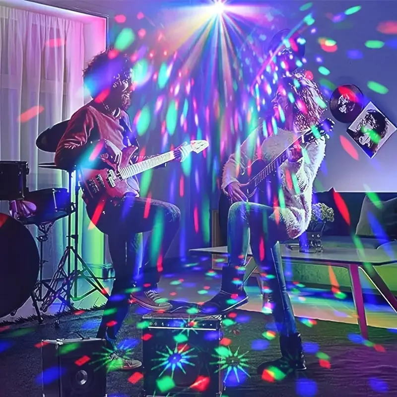 10W Party Lights Dj Stage Laser Disco Light Christmas Projector Sound Activated Dance Birthday Bar Wedding Decoration USB Lights