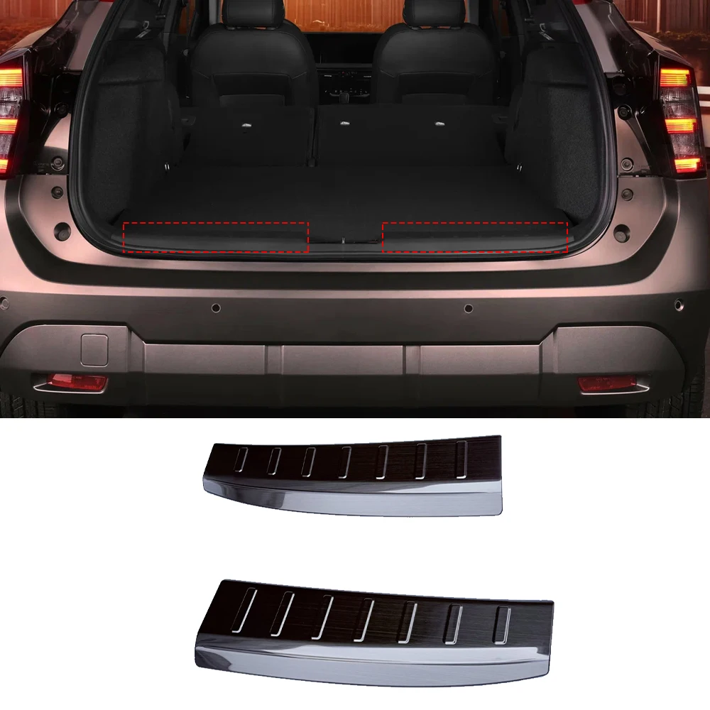 

For Nissan Kicks 2025 Car Rear Bumper Foot Plat Protector Trunk Door Sill Pedal Trim Accessories Styling Stickers