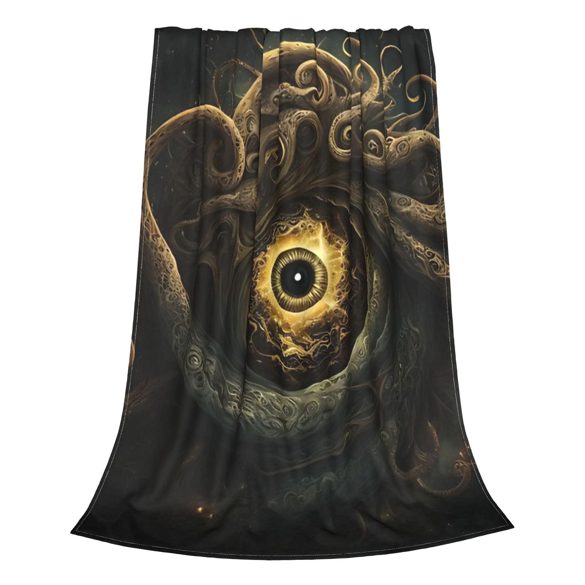 1PC Home Cutecore ancient sea entity  Eye Of Cthulhu Blanket Super Cosy Plush Home Living Room Sofa Halloween