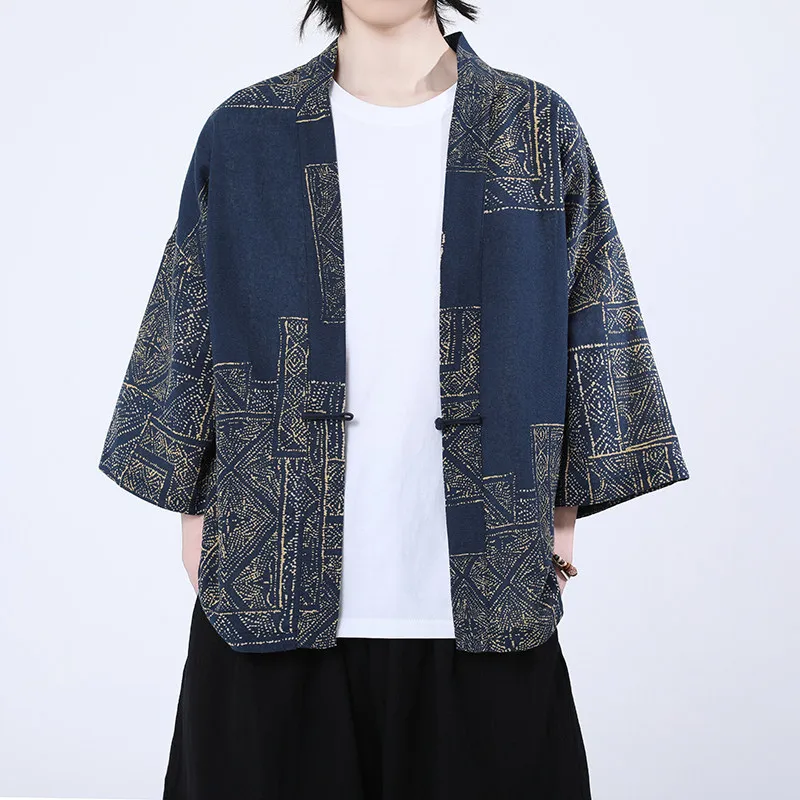 2026 Summer Men Ethnic Style Print Yukata Men Women Fashion Beach Shirts Cardigan Blouse Harajuku Japanese Cosplay Kimono