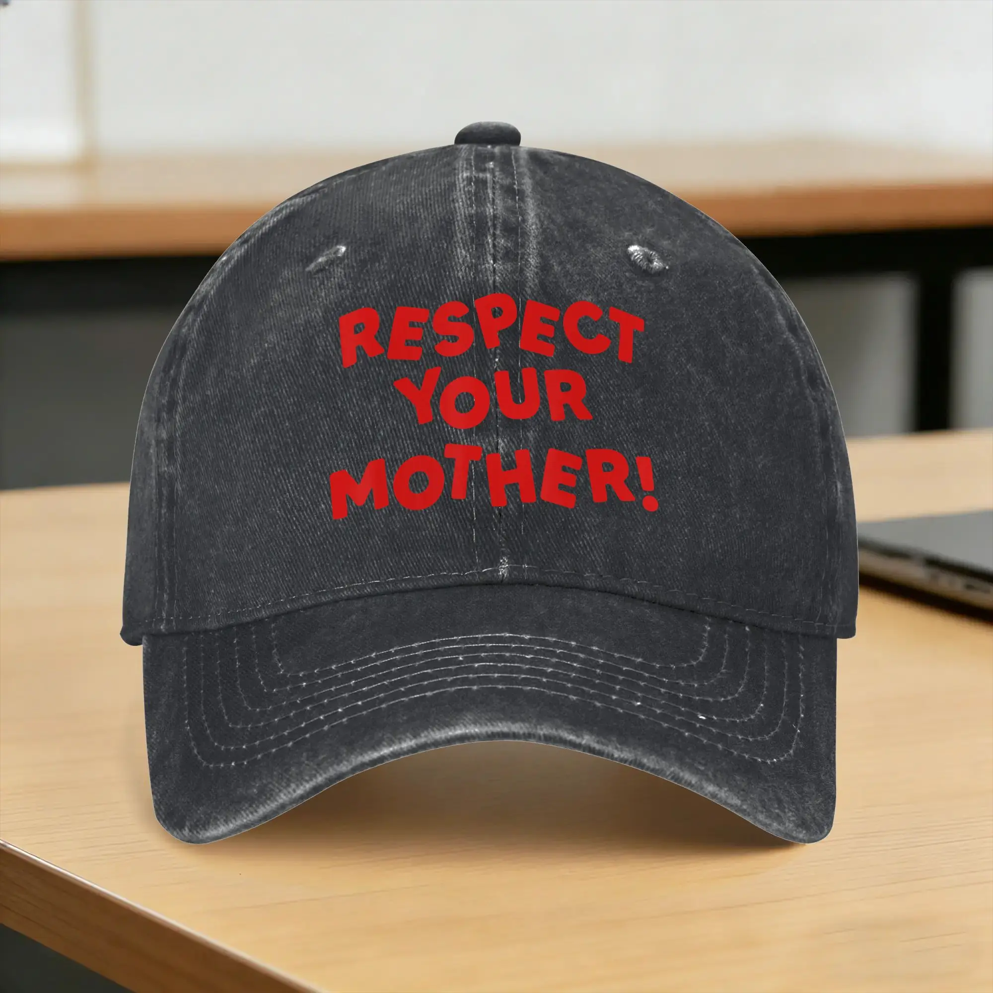 Respect Your Mother Funny Inspired Quote Retro Casual Baseball Cap For Unisex Men Spring  Hunting Camping Trucker Hat y2k