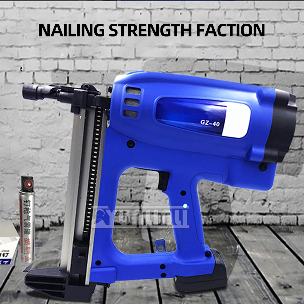

GZ-40 Pneumatic Nail Gun 7.2V Lithium Battery Gas Nail Gun Steel Air Stapler Pneumatic Tools For Frame And Trunking