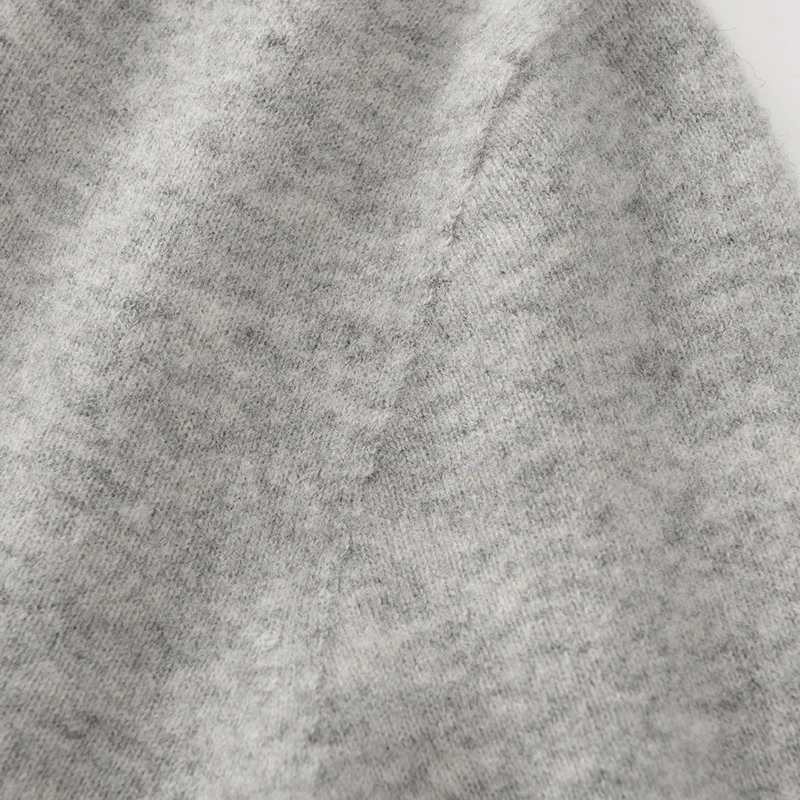 Men's Autumn Winter 100% Merino Wool Sweater Hooded Collar Knitted Pullover Cashmere Sweatshirt Casual Large Tops Long Sleeved