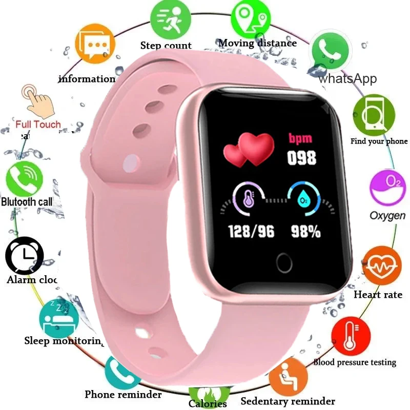 

Children's Smart Digital Connected Watch Fitness Call Step Count Heart Rate Wristwatch For kids girls men women Watches relogio