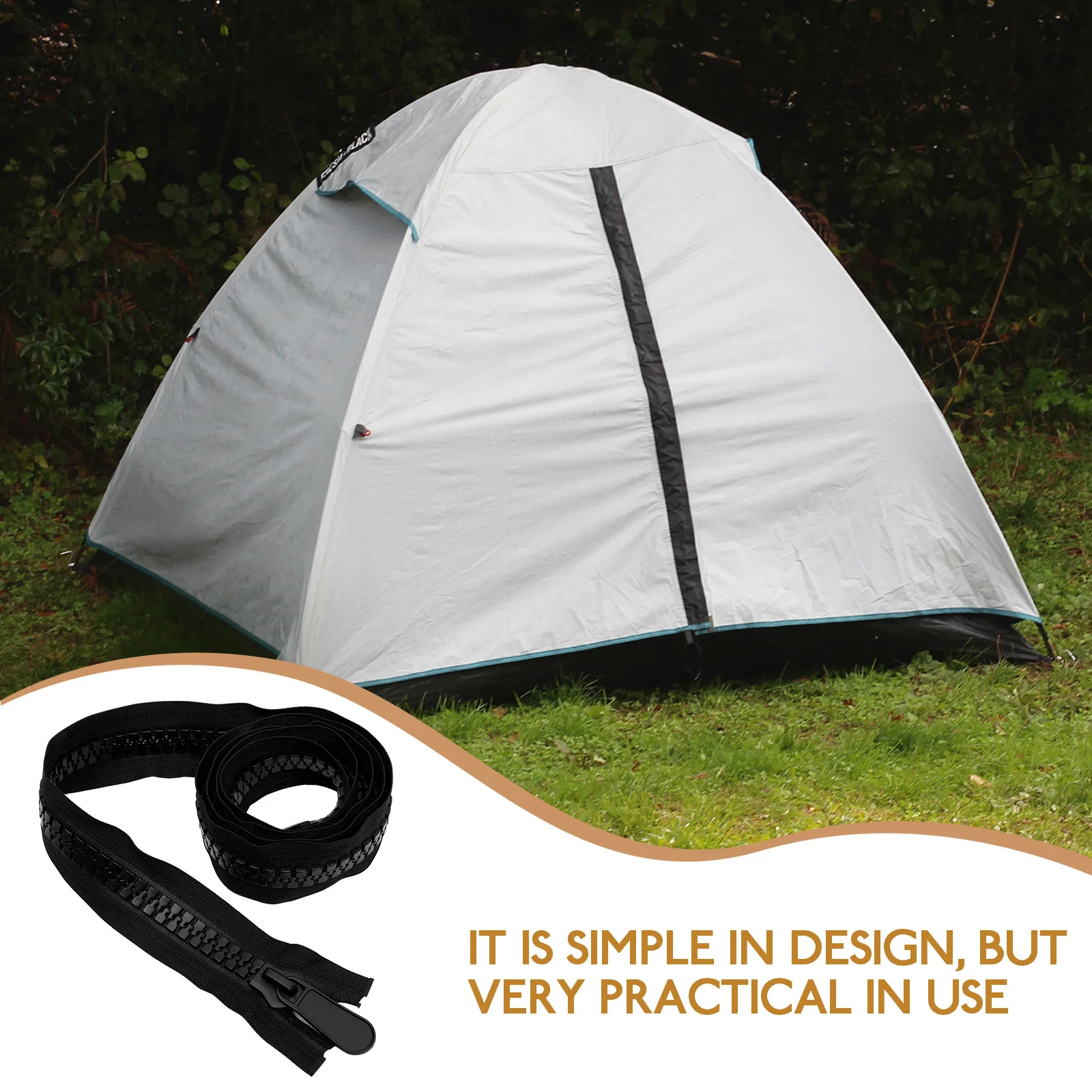 

20 Heavy Duty Dual Separating Zipper 150cm Thick Edge Durable Non-Slip Double Pull Slider for Jacket Coat Sewing Crafts