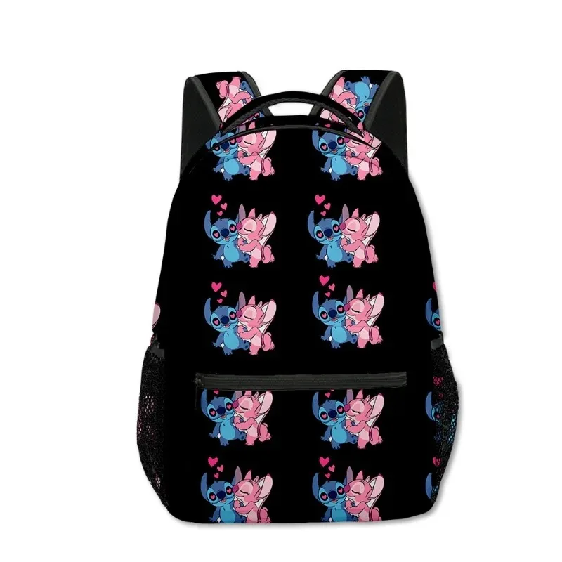 Stitch Primary School Student Anime Backpack Cartoon Sports Backpack Lightening Printing Anime Kawaii Cartoon School Bag Mochila