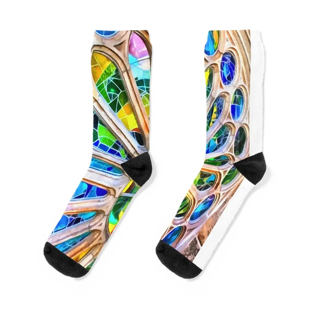 

Gaudi Barselona Socks football funny gift moving stockings winter thermal Ladies Socks Men's