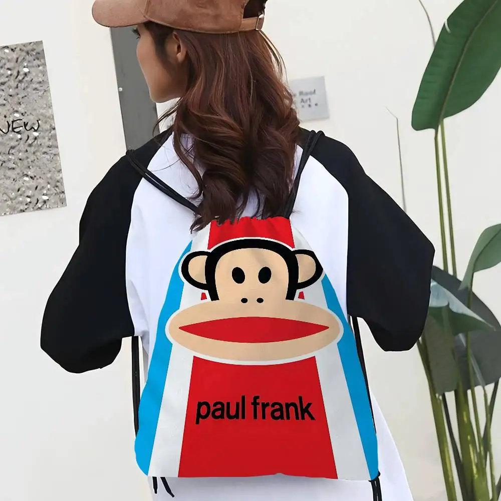 الكلاسيكية P-Paul F-Frank شعار مقاوم للماء طوي جيب الصالة الرياضية الرباط حقيبة المشي لمسافات طويلة التخييم الشاطئ السباحة الرجال النساء حقائب رياضية