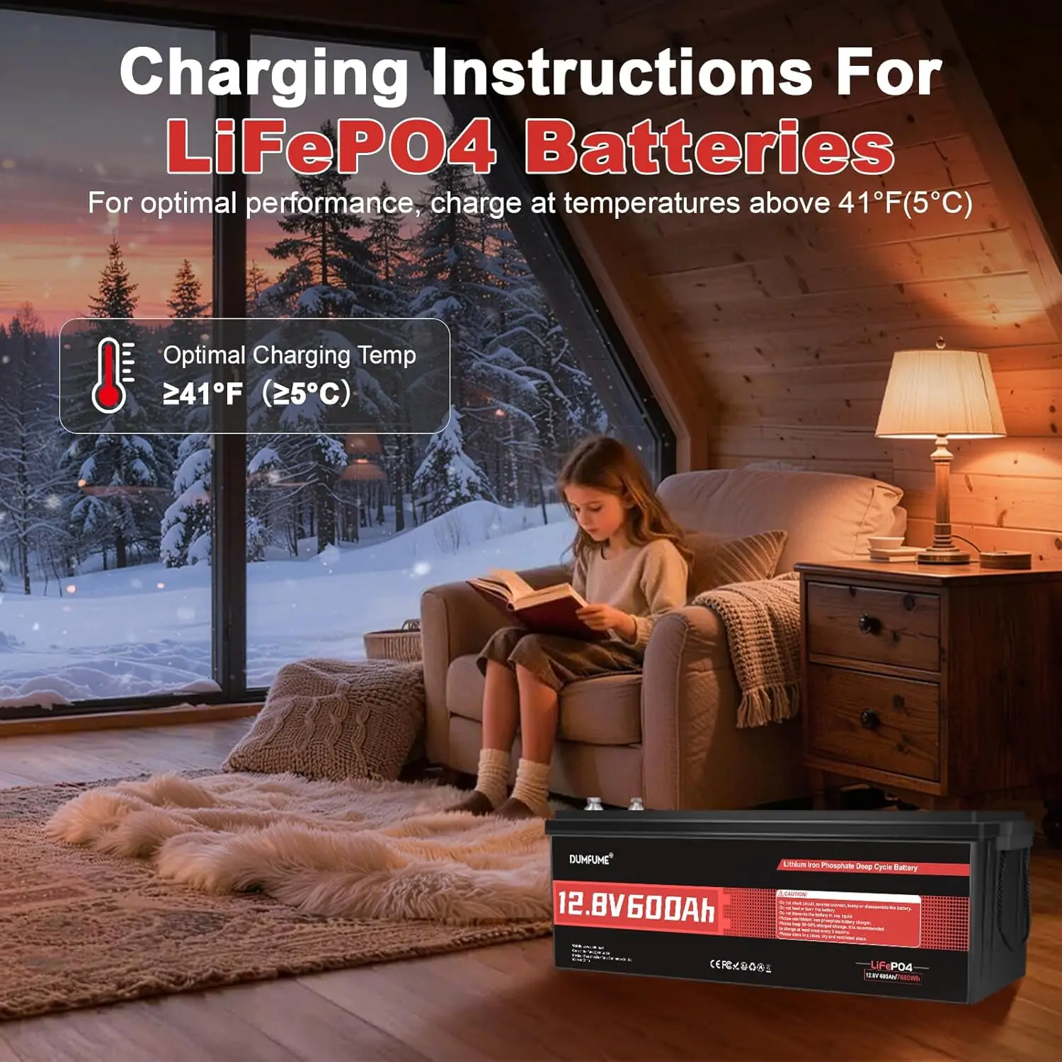 12V 600Ah LiFePO4 Battery 200A BMS 10000 Deep Cycle 7200WH Solar RV Off Grid Camping Customized