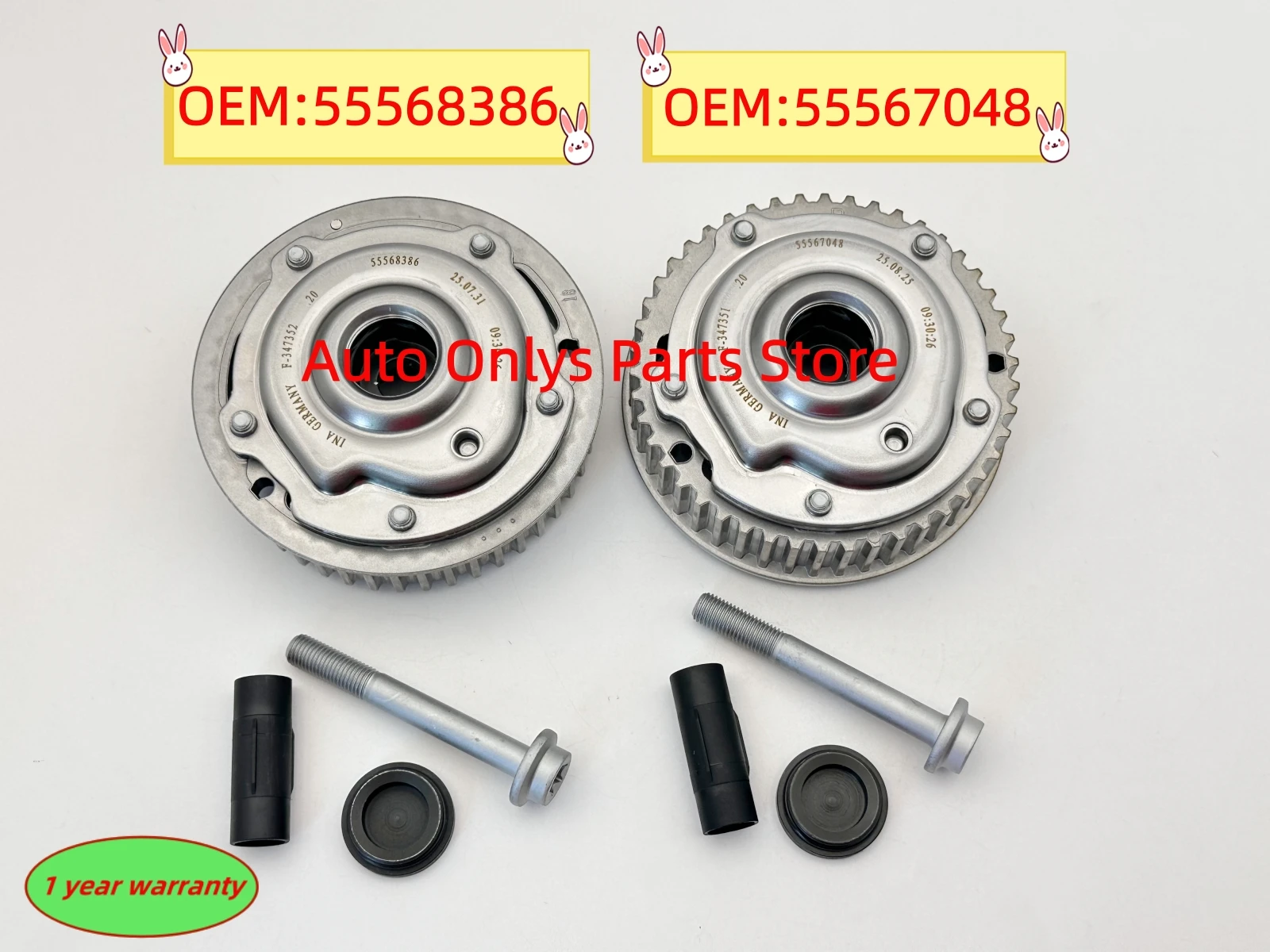 

High Quality 55567048 55568386 Intake Exhaust Engine Timing Camshaft Cam Gear For Chevrolet Aveo Cruze Sonic Opel Vauxhall Astra