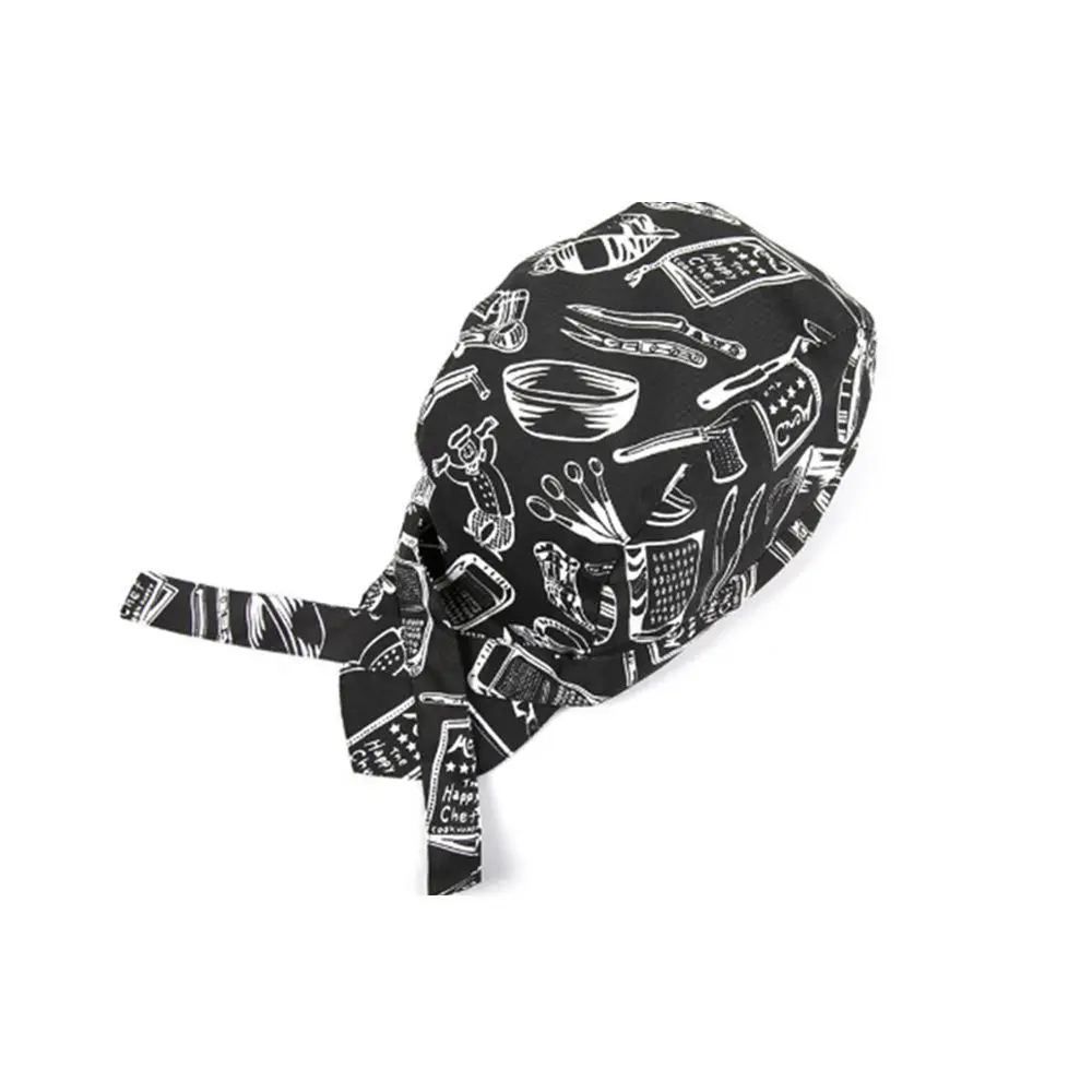 Professional Chef Cap Cotton Skull Cap Elastic Back Waiter Hat Kitchen Workwear for Restaurants Cafes Hotels