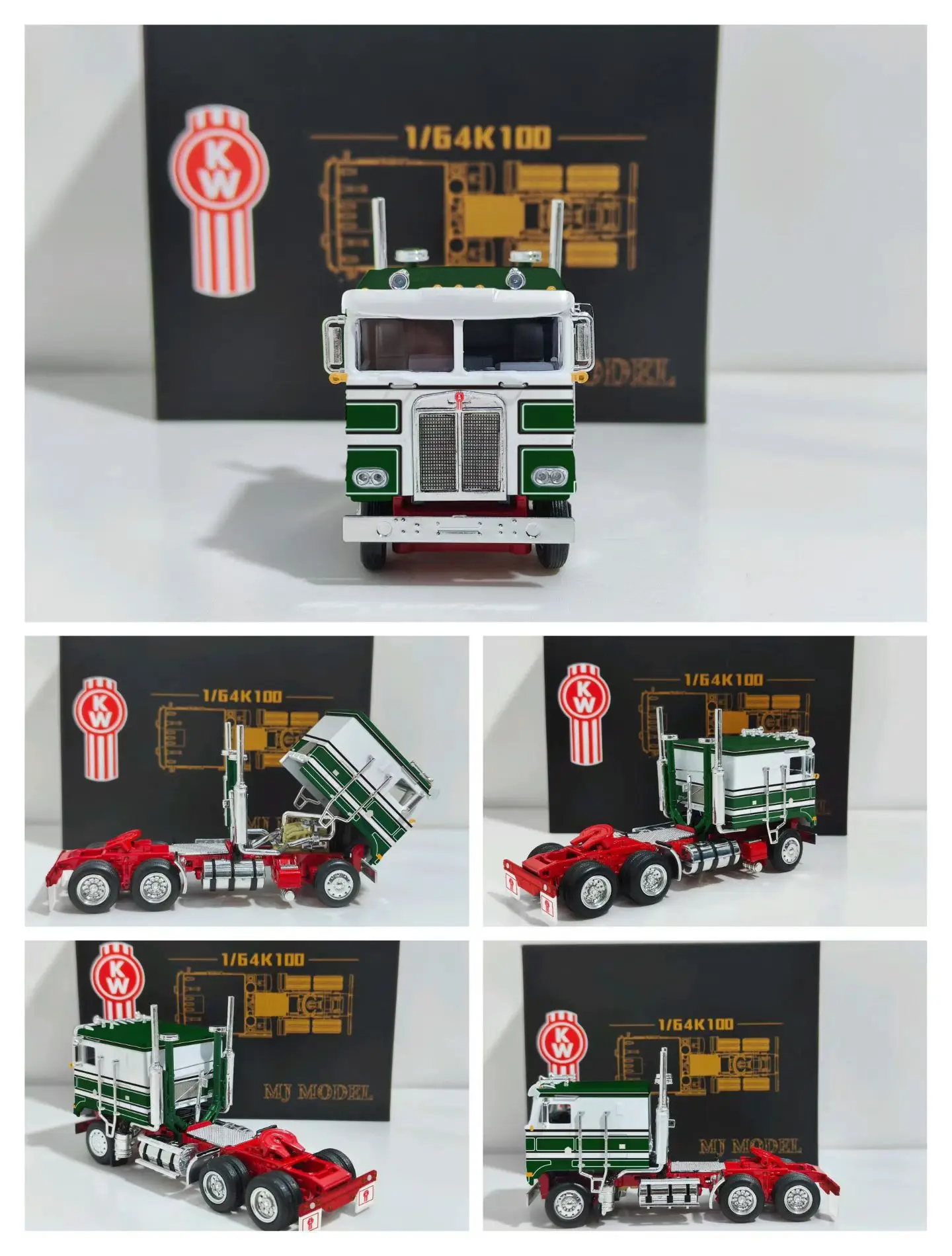 MJ Model 1:64 K100 K200 Kenworth Die-Cast Car Model Miniature