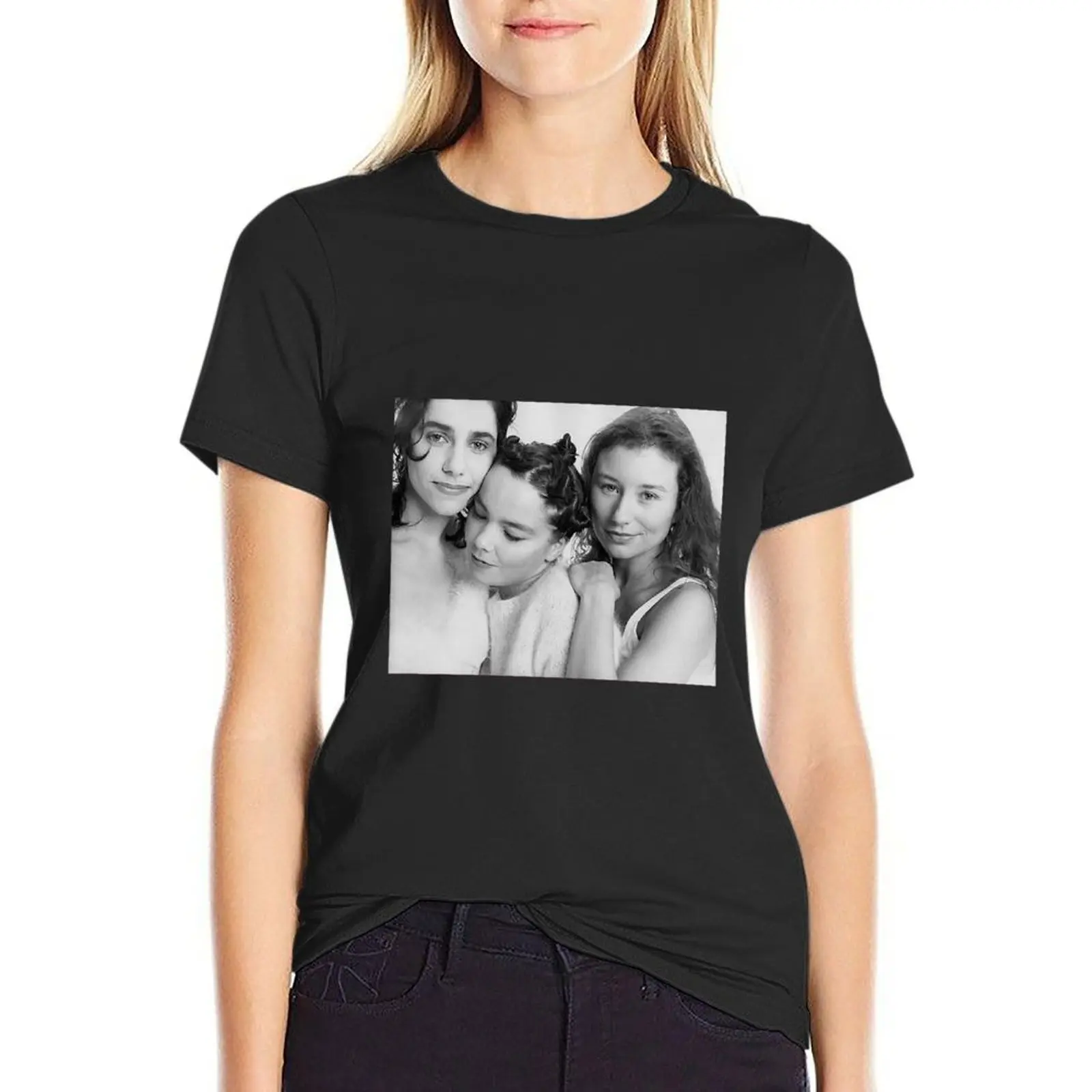 Rare B&W Portrait of Bjork, PJ Harvey, and Tori Amos T-Shirt animal print aesthetic clothes workout t shirts for Women