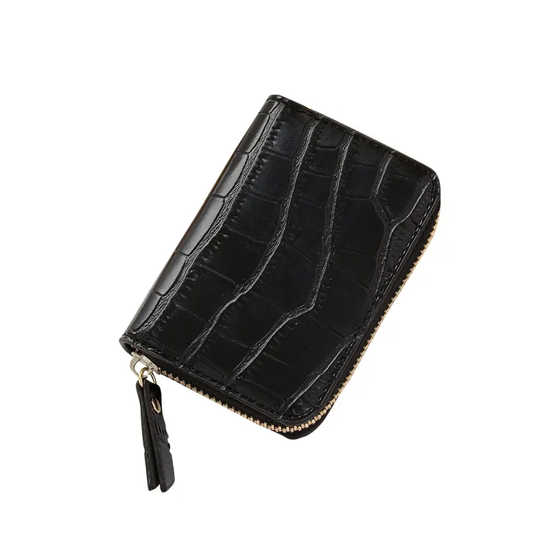 Wallet Women Card Bag Crocodile Pattern Multi Slot Driver License Retro Bank Card Bag Women Purse and Handbags Clutch Purses Sac