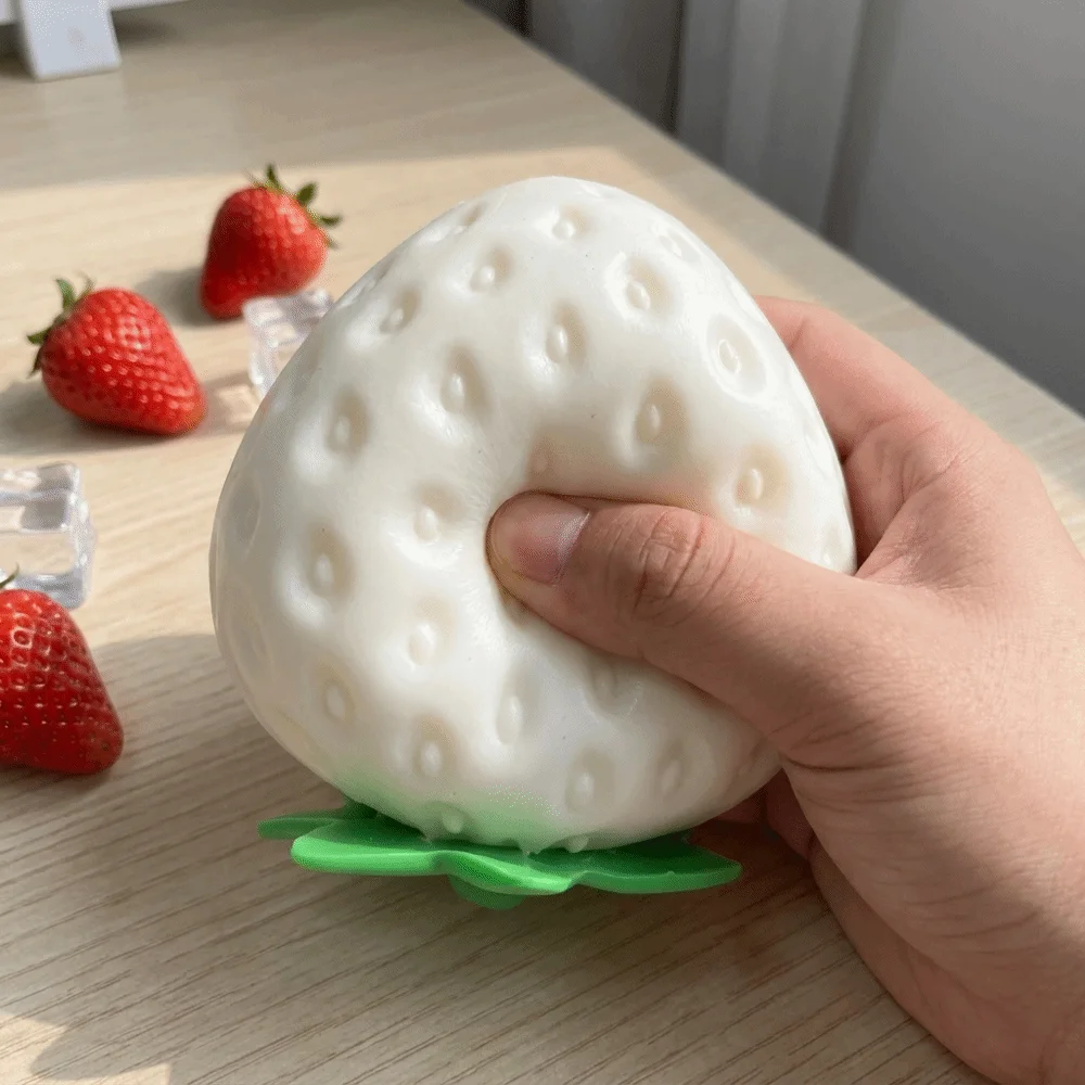 UV Light Color Changing Color Changing Strawberry Pinch Le Strawberry Soft Texture Slow Rebound Simulation Fruit Slow Rising