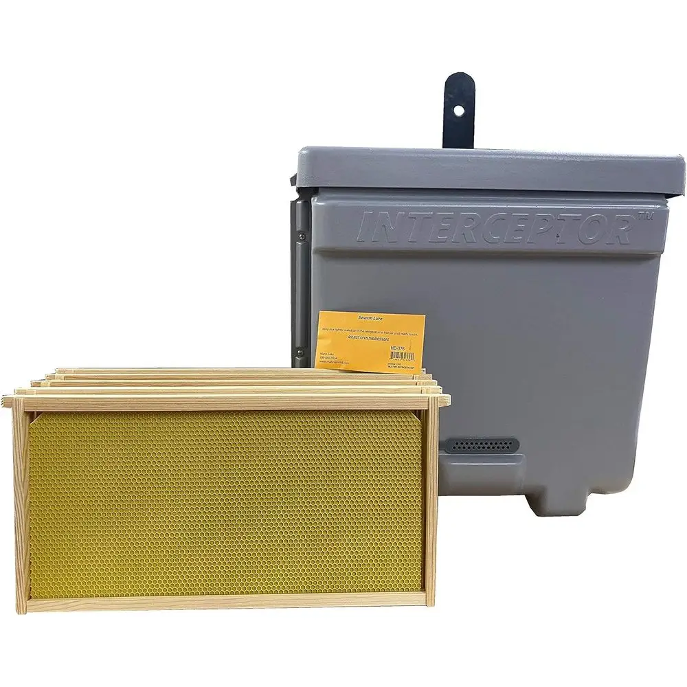 

Swarm Trap-PRO Complete Kit ASSEMBLED With Frames, Foundation, Lure & REAL Beeswax Coating (also includes tree strap & hooks)