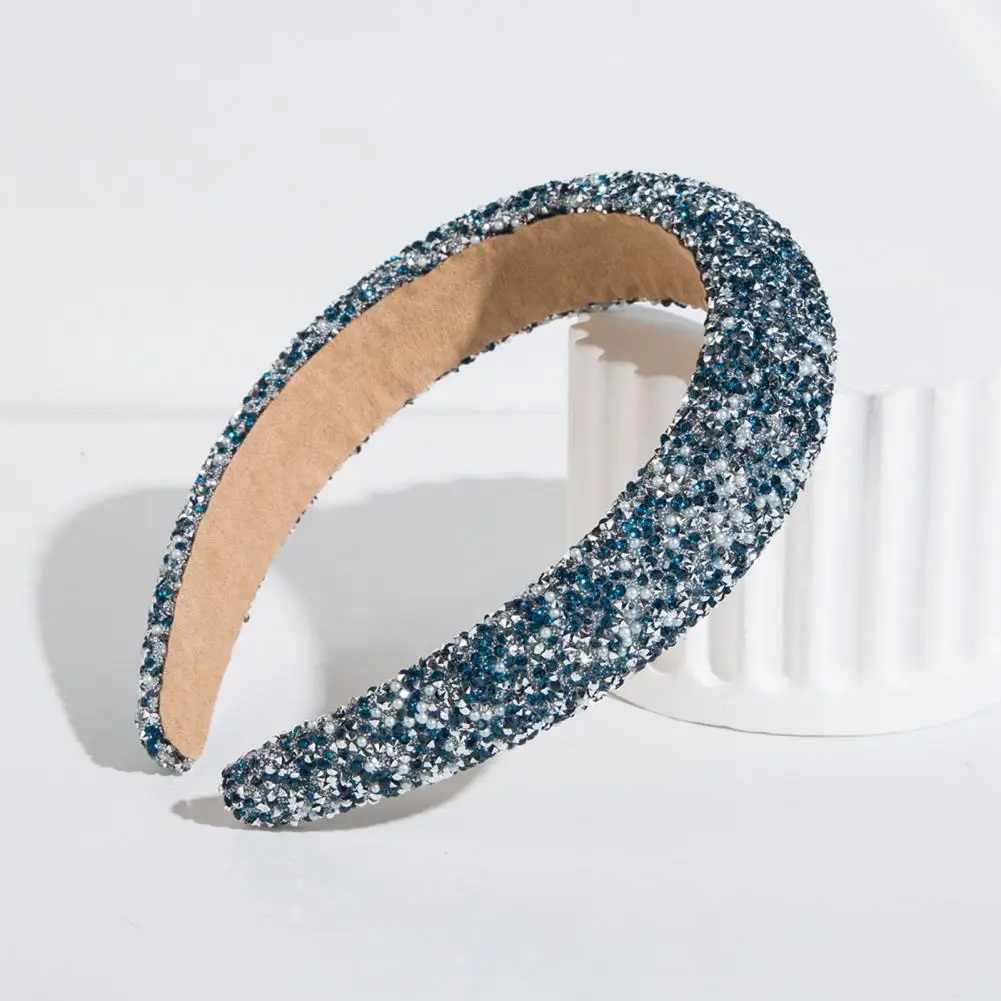 Hair Hoop Lightweight Elegant Rhinestone Hair Hoop for Women Luxury Headband with Heightened Design Lightweight for Stylish