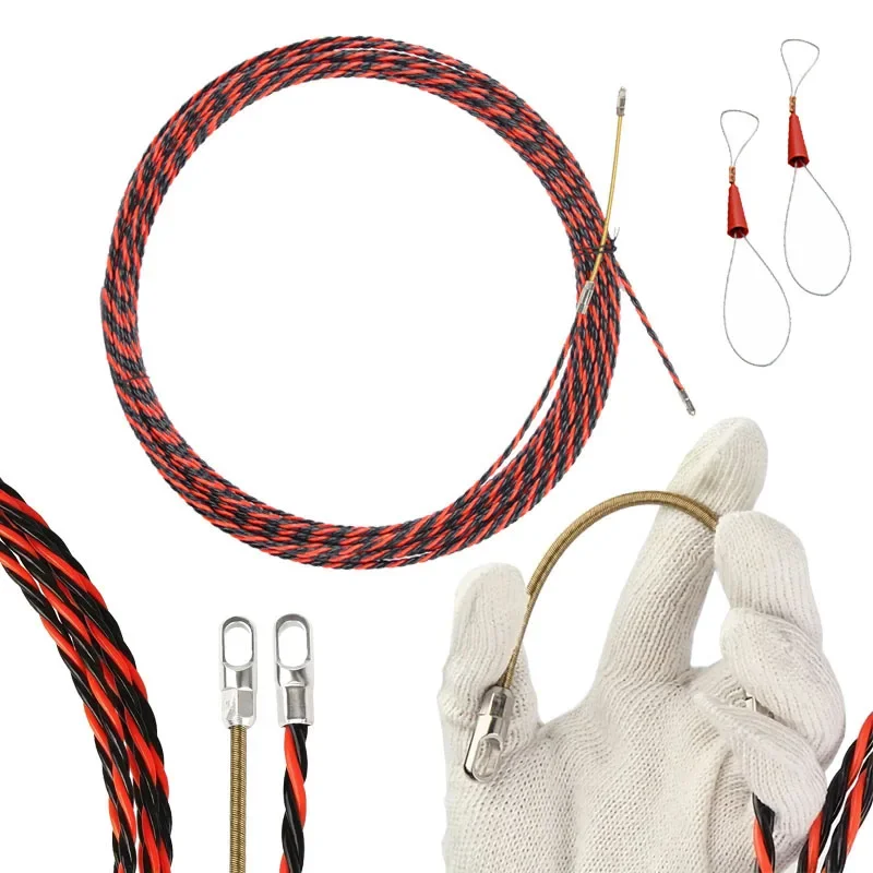 Electrician Threading Device 5/10/15/20/25/30M Cable Wire Threader Puller Lead Device Construction Electrician Hand Tools