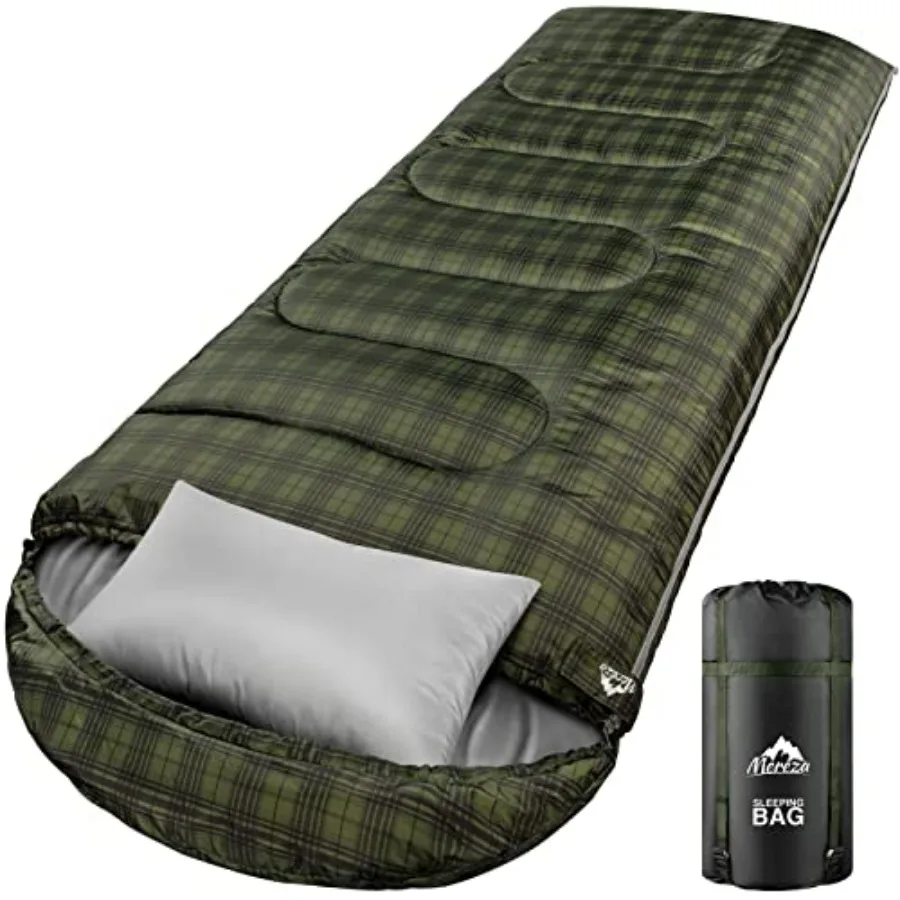 

0 Degree Winter Sleeping Bag for Adults with Pillow, Cold Weather Sleeping Bag for 4 Season Camping Hiking Backpacking Sleeping