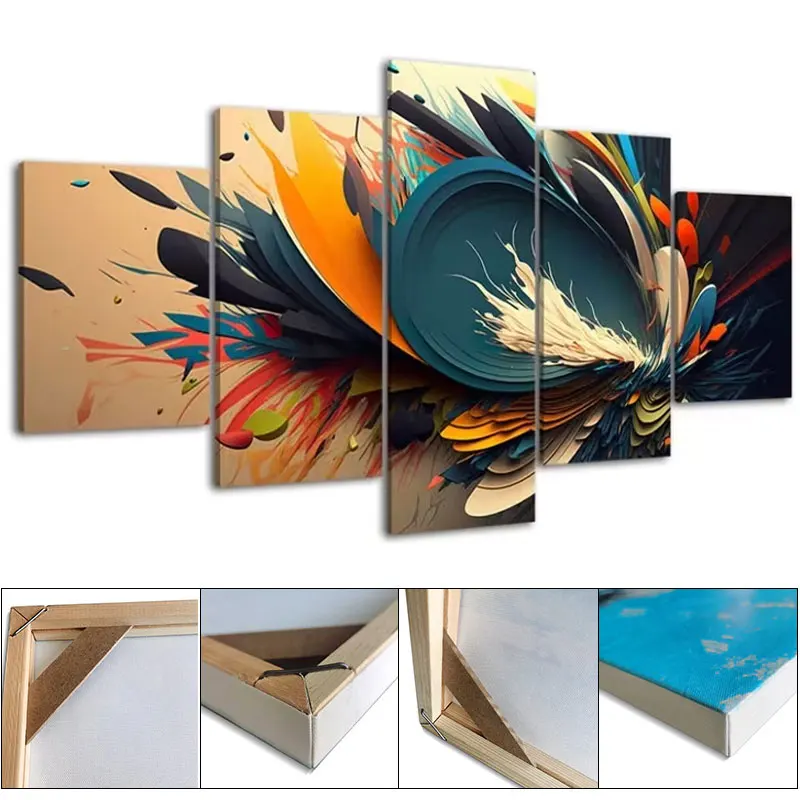 1 Set of Solid Wood Photo Frame DIY Picture Frame Suitable for Diamond Hanging Oil Paintings or Poster Installation, Stretching