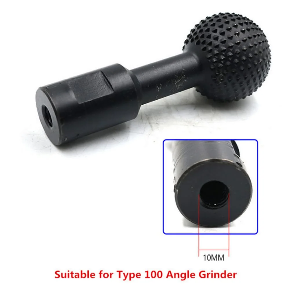Rotary Burr File Ball Design for Angle Grinder Supporting Woodworking Tasks Including Sculpting Polishing and Detailing