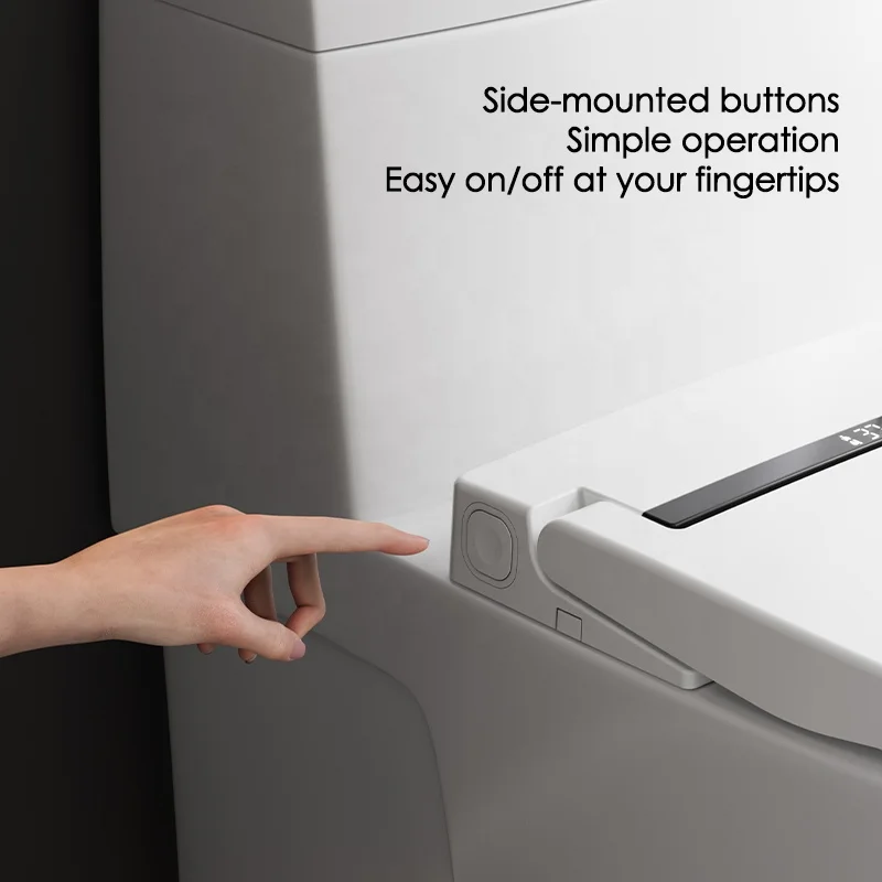 STLF Ultra Slim Smart V-Shape Toilet Lid Heated Auto Electric Remote Control Toilet Seat Cover