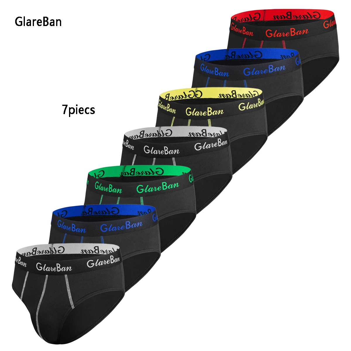 Confezione da 7 pezzi Slip Boxer di marca Stile moda Uomo Mutandine Intimo maschile e mutande per Homme Set di lusso Pantaloncini Box Slips