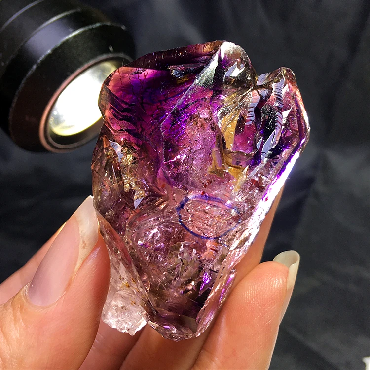 

l Amethyst Crystal Stone Stberry Crystal Home Decoration Ornaments Super Seven Stf Bone Water Drop Collectibles