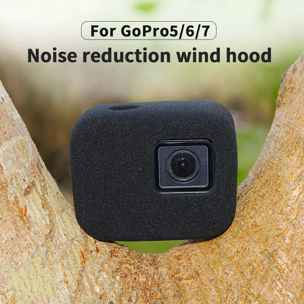 Suitable for DJI GoPro 5/6/7 sports cameras, riding windproof covers, height sponge protection, noise reduction, and noise reduc