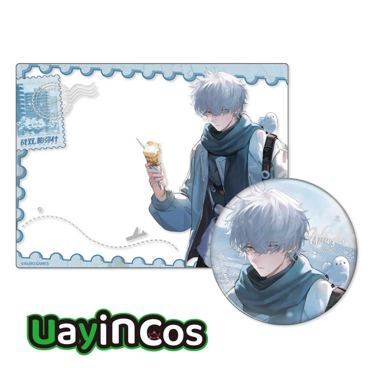 

Original GRAY RAVEN：PUNISHING Lee Lucia Liv Bianca Badge Photo Card Set Ornament Dessert Adventure Anime Game Toy Kids Gifts